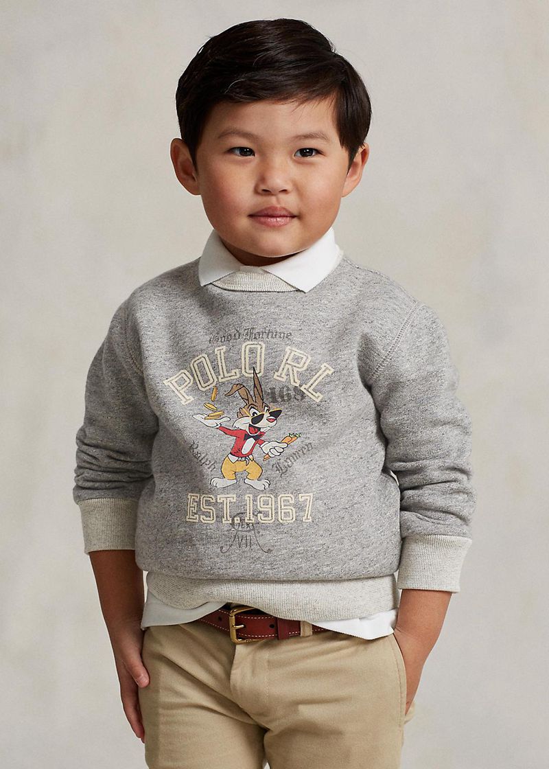 Sudadera Ralph Lauren Niño 1.5-6 Años Lunar New Year De Lana Pullover Chile Gris WGXPI-0682